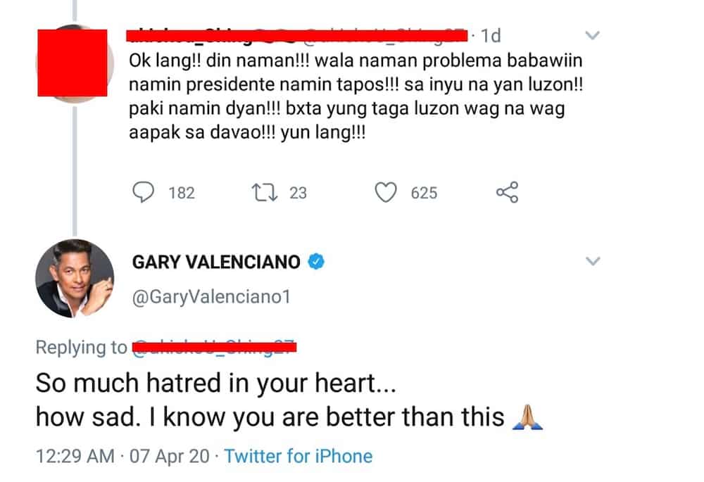 Gary V. receives hate comments after posting about Pres. Duterte; singer responds