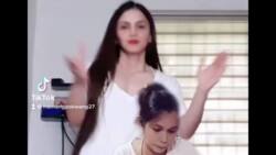 Tiktok video ni Pokwang kung saan makikitang sumasayaw Aira Bermudez, patok sa netizens