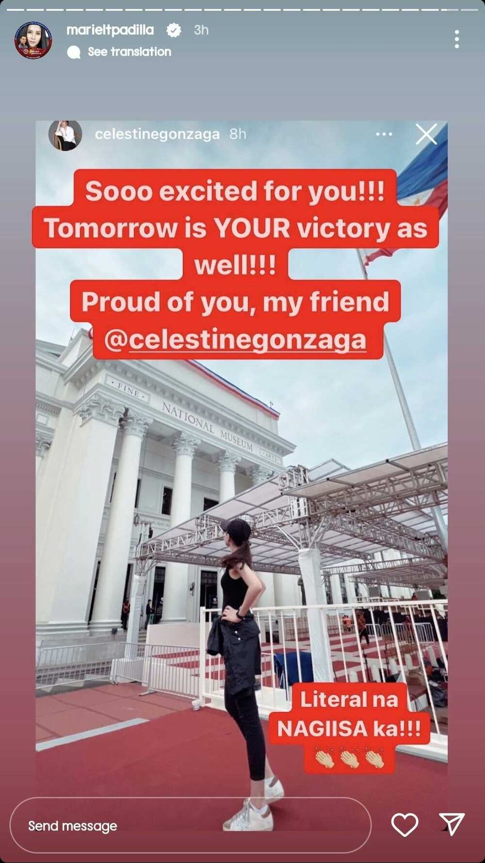 Mariel Padilla expresses excitement and support for Toni Gonzaga in viral post