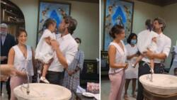 Solenn Heussaff’s husband Nico Bolzico shares glimpse of baby Thylane’s christening