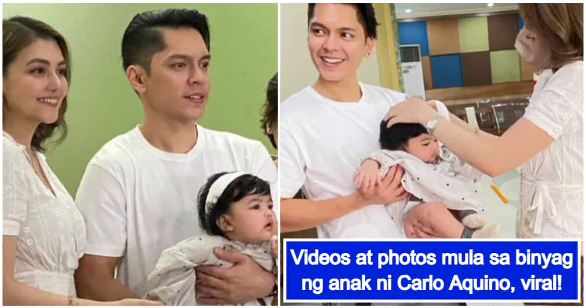 Carlo Aquino’s Adorable Daughter Named Enola Mithi Gets Baptized - KAMI ...