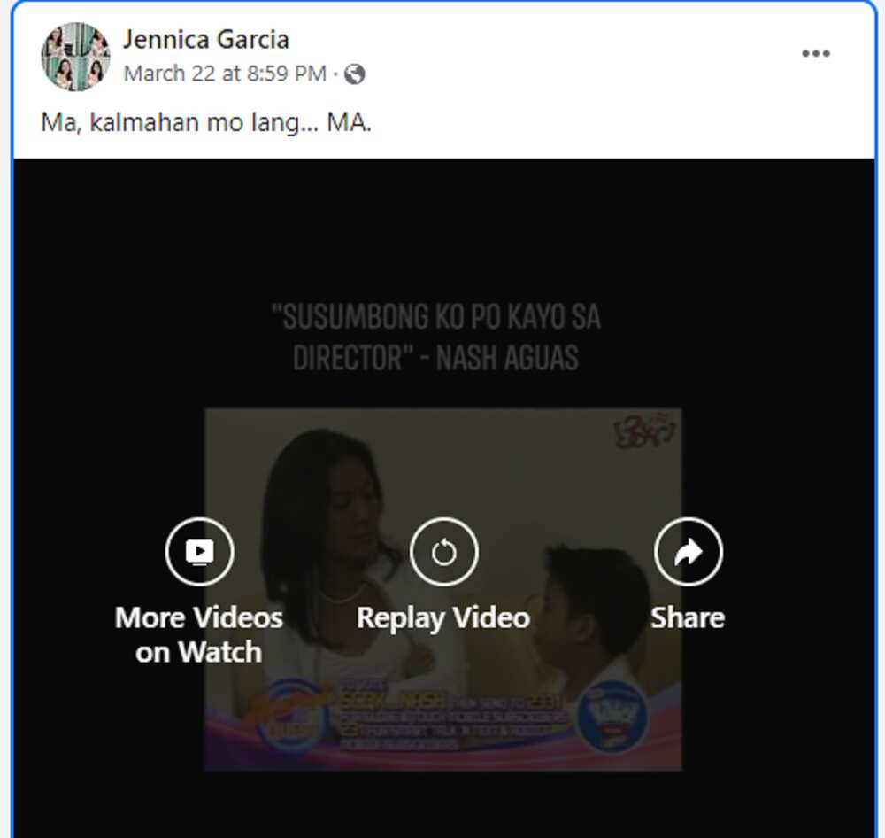 Jennica Garcia adorably reacts to Jean Garcia's old video with Nash Aguas: "Ma, kalmahan mo lang"