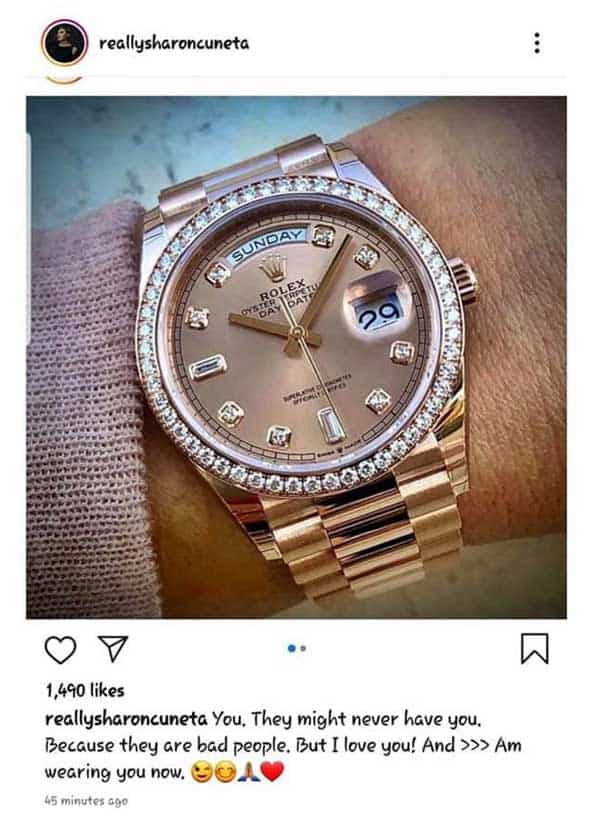 Sharon Cuneta clarifies issue of not having the real Rolex from her IG post