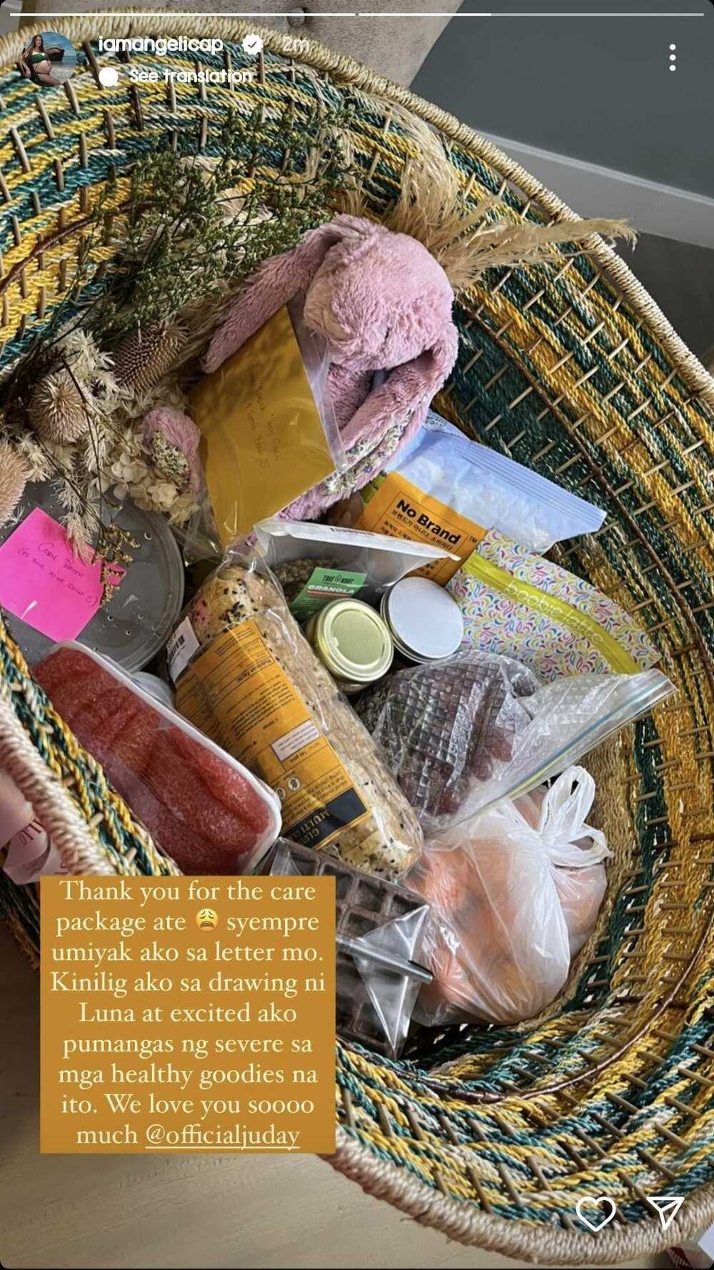 Angelica Panganiban, naiyak sa "care package" na ipinadala ni Judy Ann Santos Angelica Panganiban, naiyak sa "care package" na ipinadala ni Judy Ann Santos