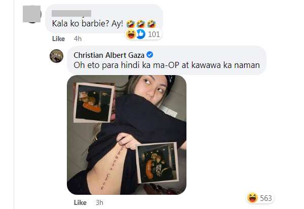 Xian Gaza, ginaya si Aira Lipata sa viral pic nitong ipinapakita ang tattoo niyang “Skusta Clee”