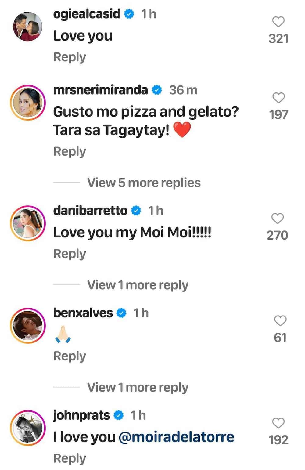 Celebrities, nagpahayag ng pagmamahal kay Moira Dela Torre na sinagot mga akusasyon sa kanya Celebrities, nagpahayag ng pagmamahal kay Moira Dela Torre na sinagot mga akusasyon sa kanya