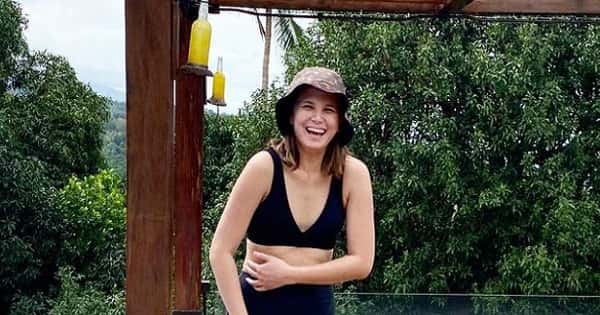 Isabel Oli shows slim figure after working hard to achieving pre-pregnancy body back