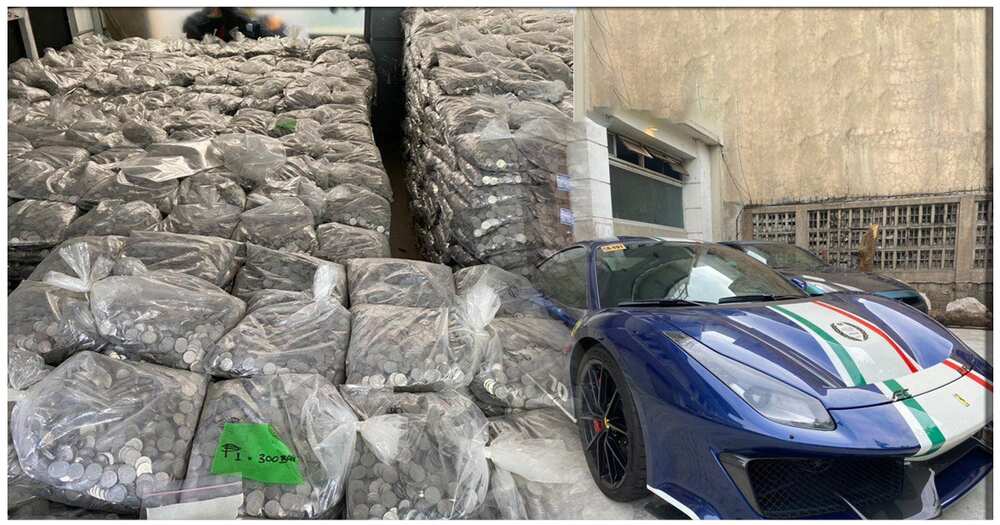 P50 milyong halaga ng barya at mga luxury cars, nadiskubreng nakaimbak sa isang bahay sa QC