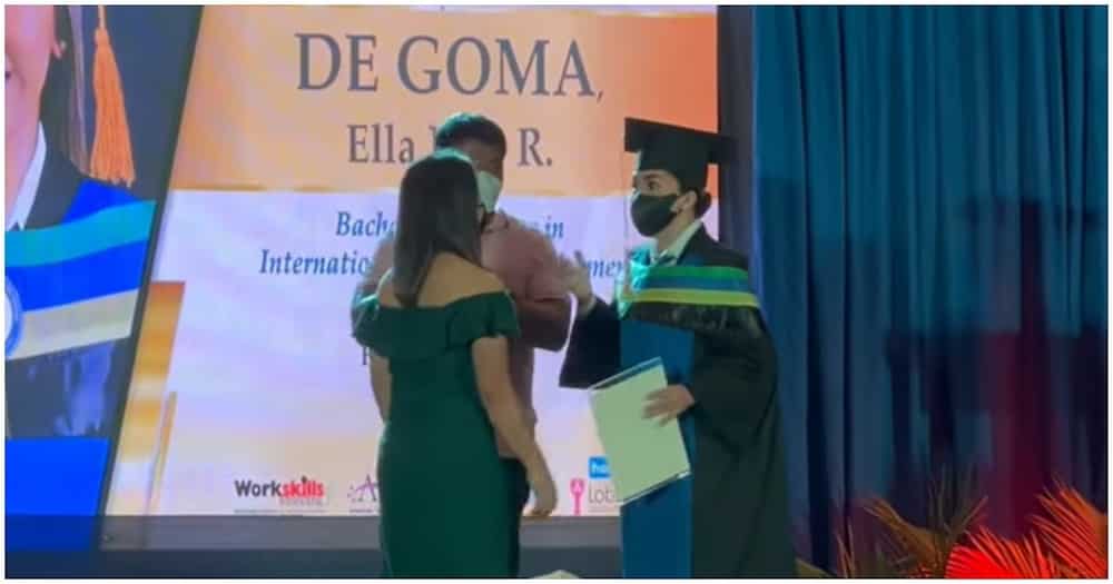 Honor student, emosyonal sa kanyang graduation day nang biglang sumulpot ang inang OFW