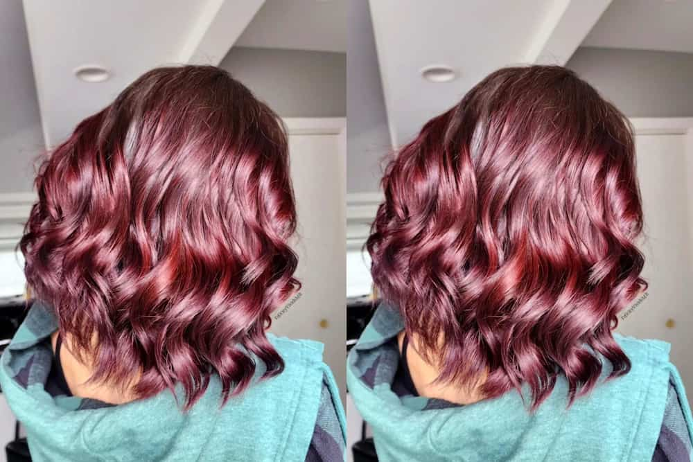 Plum Hair Ideas - The Latest Trending Color  Hair color burgundy, Wine  hair color, Plum hair