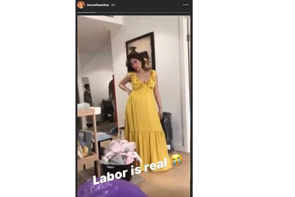Sofia Andres shares actual footage when she was about to give birth to baby Zoe