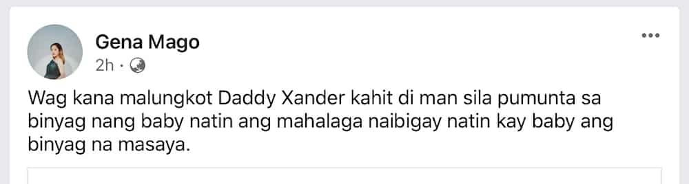 Partner ni Xander Arizala, nagsalita na ukol sa kontrobersya: “binyag na masaya” (Gena Mago)