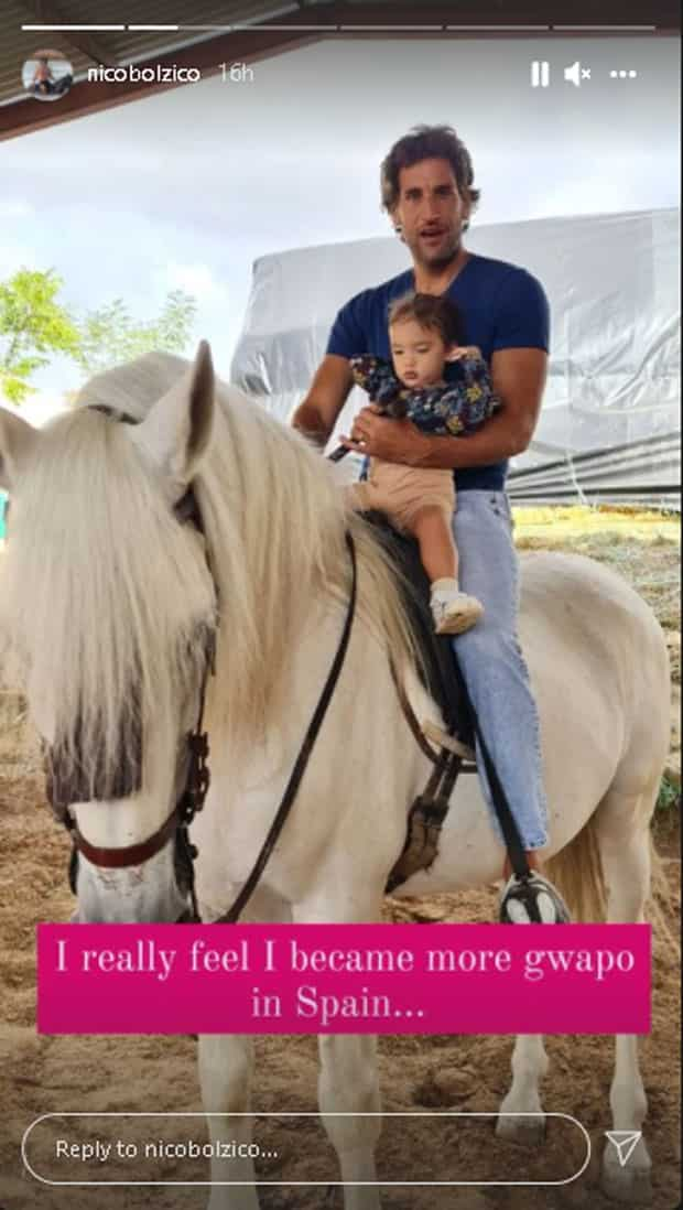 Nico Bolzico, pina-experience ang horseback riding kay Tili sa unang pagkakataon