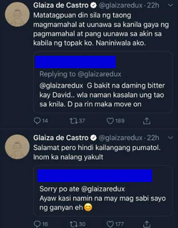 Glaiza de Castro receives "malandi" comment, "demonyo" for Irish boyfriend, but gives the perfect retort