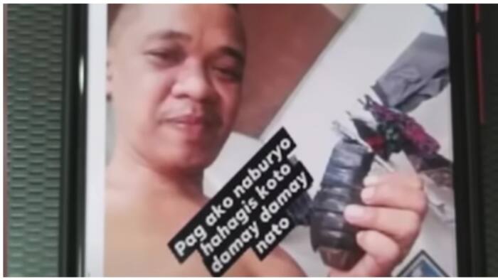 Lalaking nagbanta at nag-post na may hawak na granada, selos daw ang dahilan