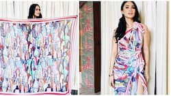 Heart Evangelista is a DIY master with her scarves turned into red carpet-ready evening gown