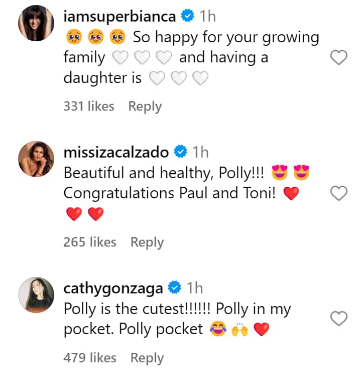 Celebrities gush over Toni Gonzaga’s daughter Polly’s lovely face