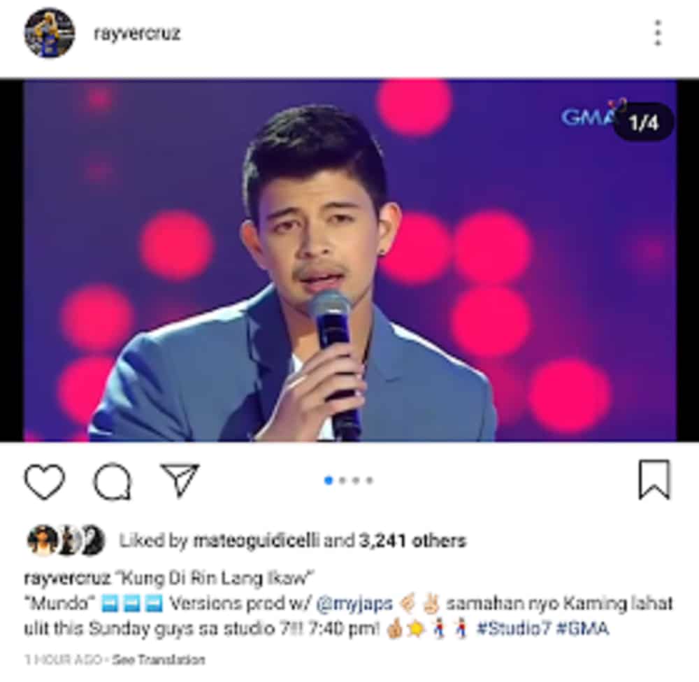 Kapamilya stars react to Rayver Cruz' song number in 'Studio 7'