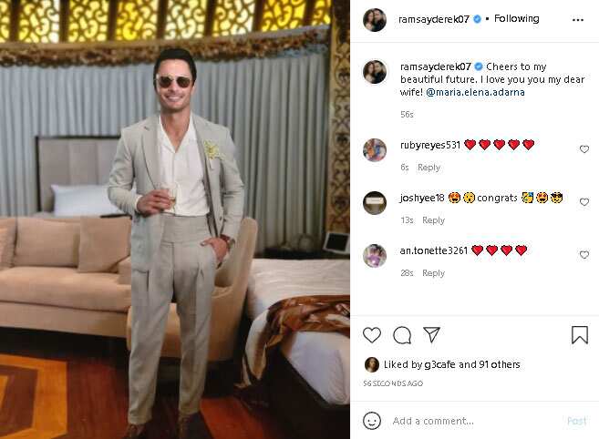 Derek Ramsay, tinawag si Ellen Adarna "my dear wife" sa kauna-unahang pagkakataon