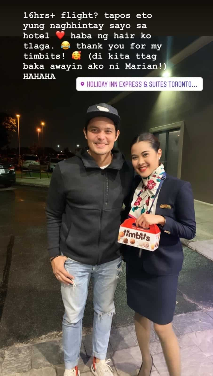 Flight attendant, takot daw kay Marian dahil sa sweet na ginawa sa kanya ni Dingdong