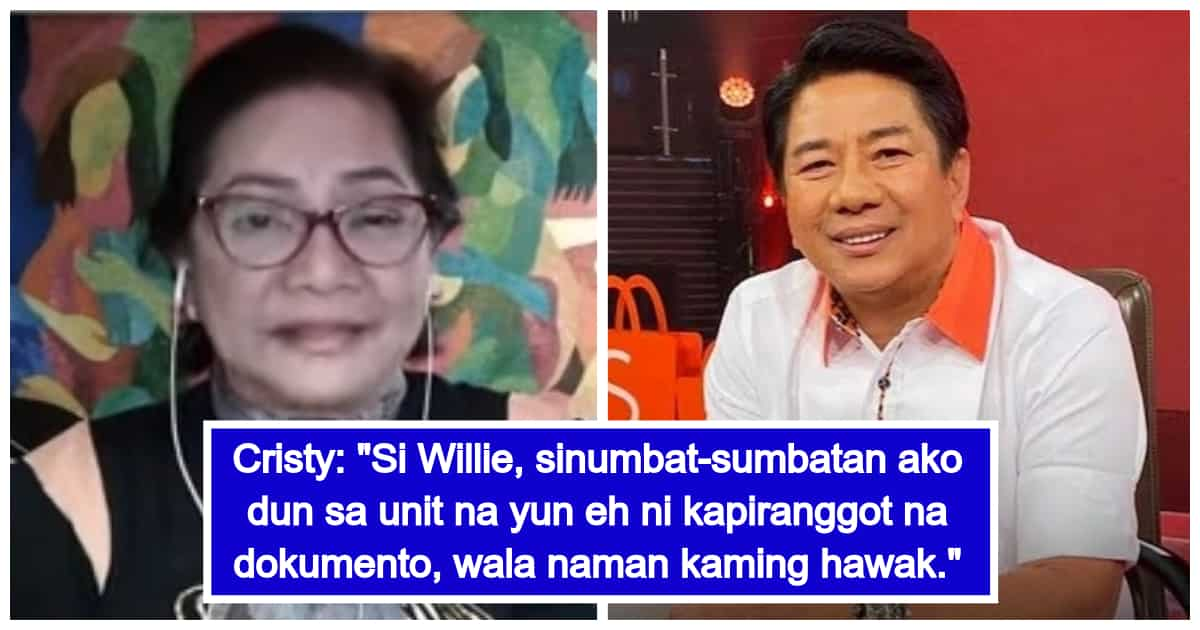 Cristy Fermin, nakausap ang admin ng Wil Tower matapos maghakot ng ...