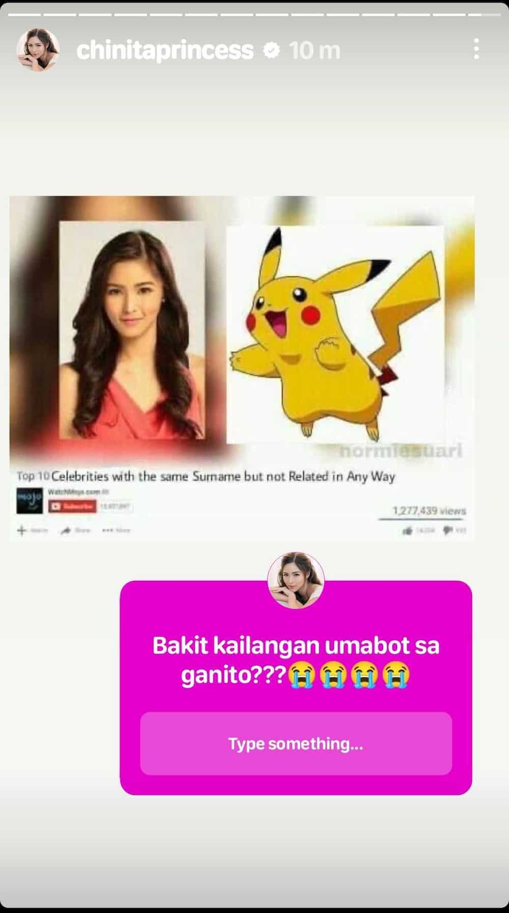 Kim Chiu hilariously reacts to funny post saying she and Pikachu share the same surname