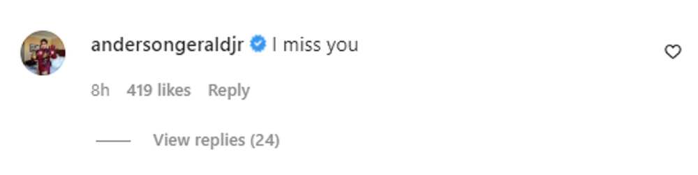 Gerald Anderson, may sweet na comment sa post ni Julia Barretto: "I miss you" Gerald Anderson, may sweet na comment sa post ni Julia Barretto: "I miss you"