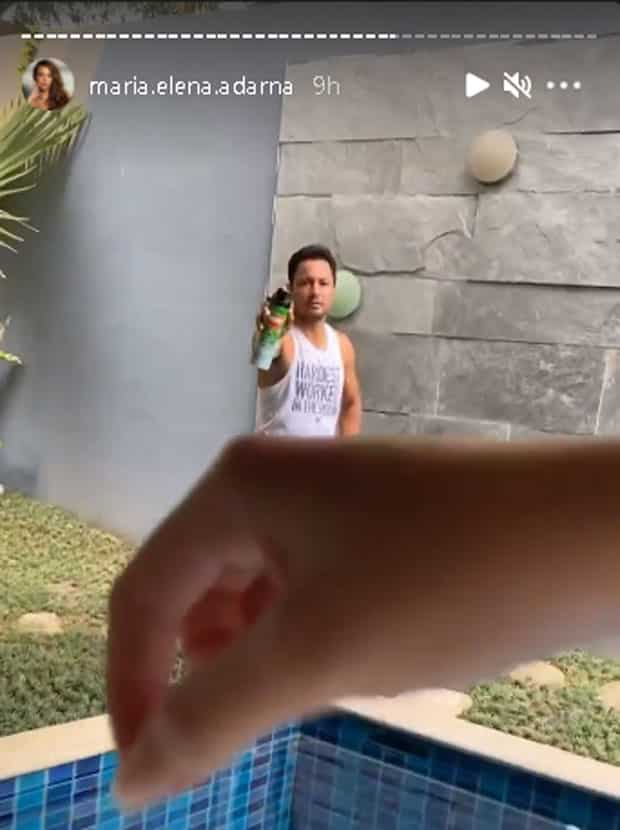 Ellen Adarna, tinakot si Derek Ramsay sa tabi ng pool, aktor dinepensahan ang sarili