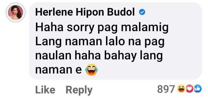 Herlene Budol, nag-react sa post ukol sa hindi niya umano pagiging palaligo noon: “Haha sorry”