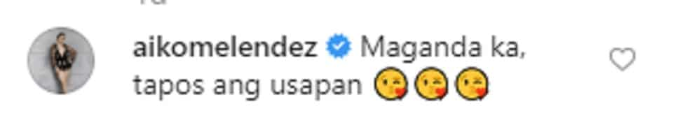 Aiko Melendez leaves a straightforward comment on Maja Salvador's post; netizens react