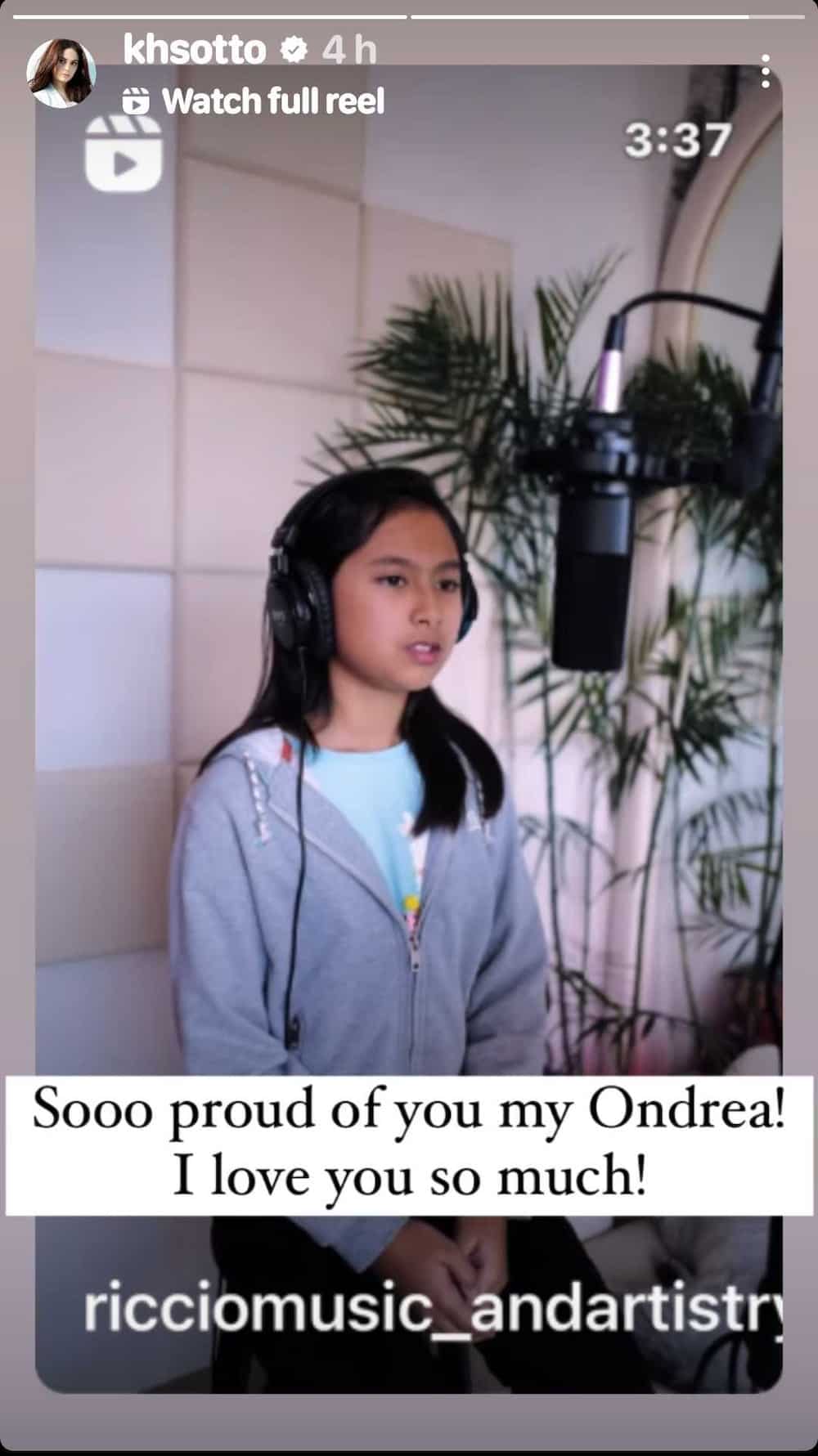 Kristine Hermosa, Oyo Boy Sotto gush over video of daughter Ondrea singing “Dandelions”