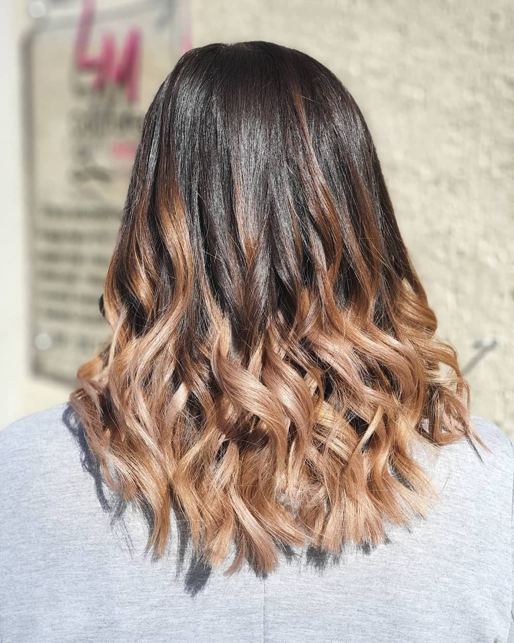 ombre hair color for morena