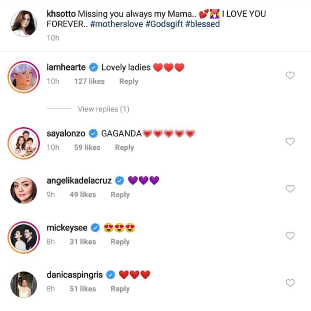 Danica Sotto, Heart Evangelista react to Kristine Hermosa's touching post for her mom