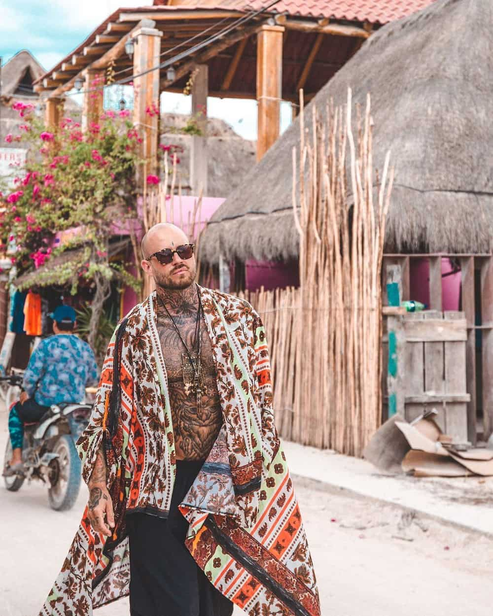 bohemian coachella outfit for men