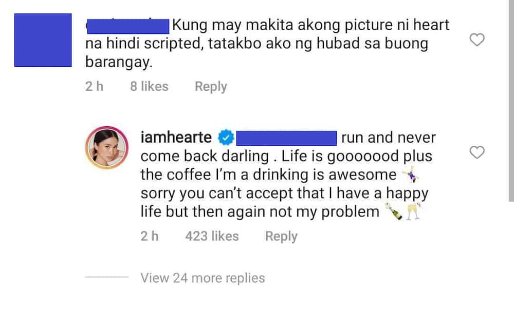 Heart Evangelista hits back at netizen claiming her photos are "scripted"