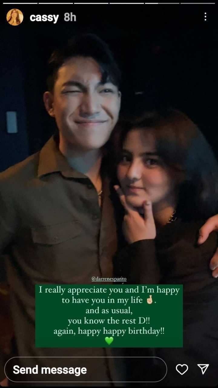 Cassy Legaspi pens heartfelt birthday greeting for Darren Espanto