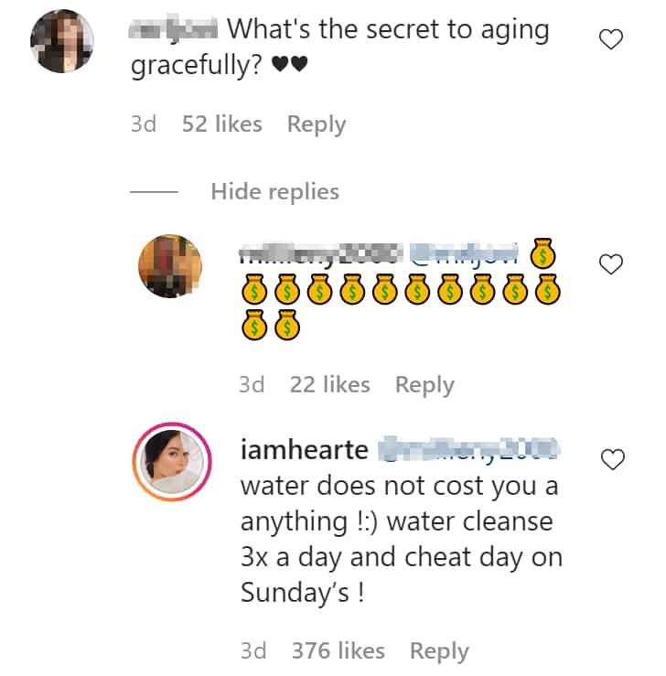 Heart Evangelista shares her inexpensive way to age gracefully