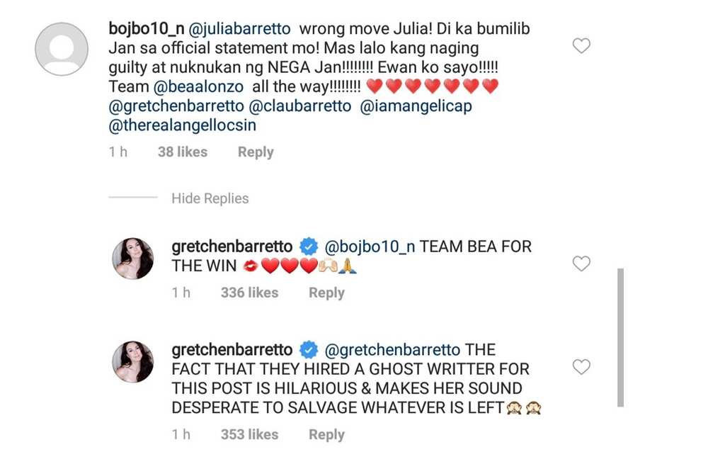 Gretchen Barretto reacts to viral statement of Julia; says her niece is desperate