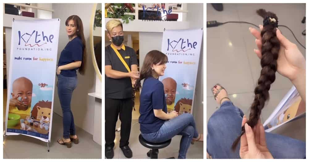 Netizens praise Shaina Magdayao for donating her hair to cancer patients