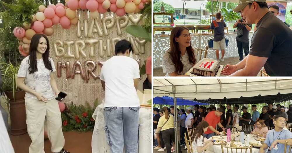 Video ng birthday celebration ni Marian Rivera sa set ng upcoming GMA series, viral