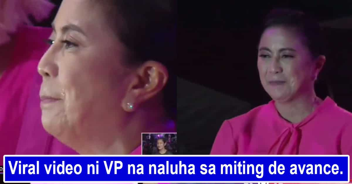 VP Leni Robredo, emosyonal, napaluha habang kinakanta ni Vice Ganda ang ...