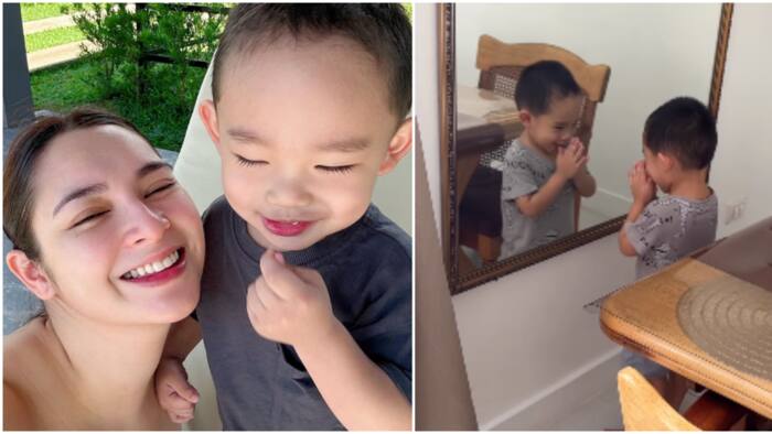 Ryza Cenon, ibinida ang video ng anak: "nagpapractice mag sign of the cross sa salamin"