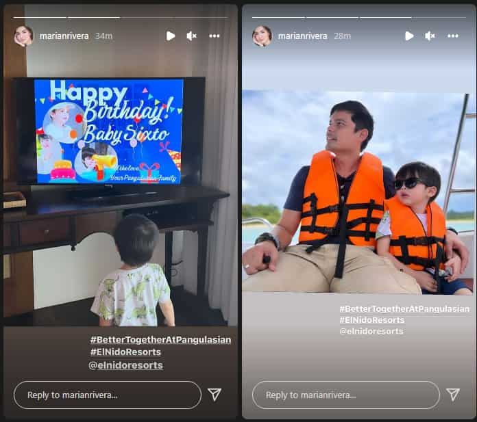 Marian Rivera, Dingdong Dantes share glimpses of Ziggy’s birthday celebration in El Nido