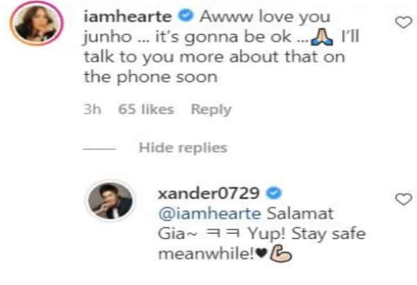 Heart Evangelista comforts Alexander Lee amidst depression issue