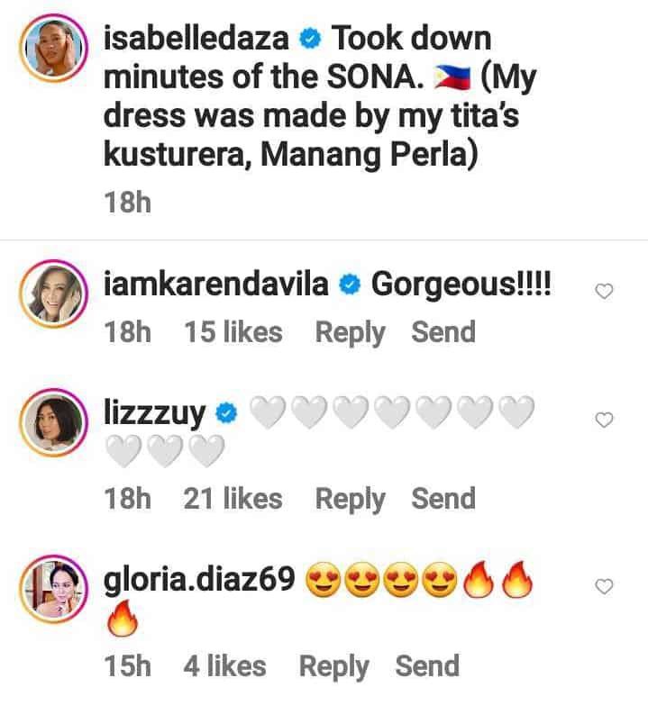 Karen Davila, other celebrities react to Isabelle Daza’s OTTD for SONA 2022