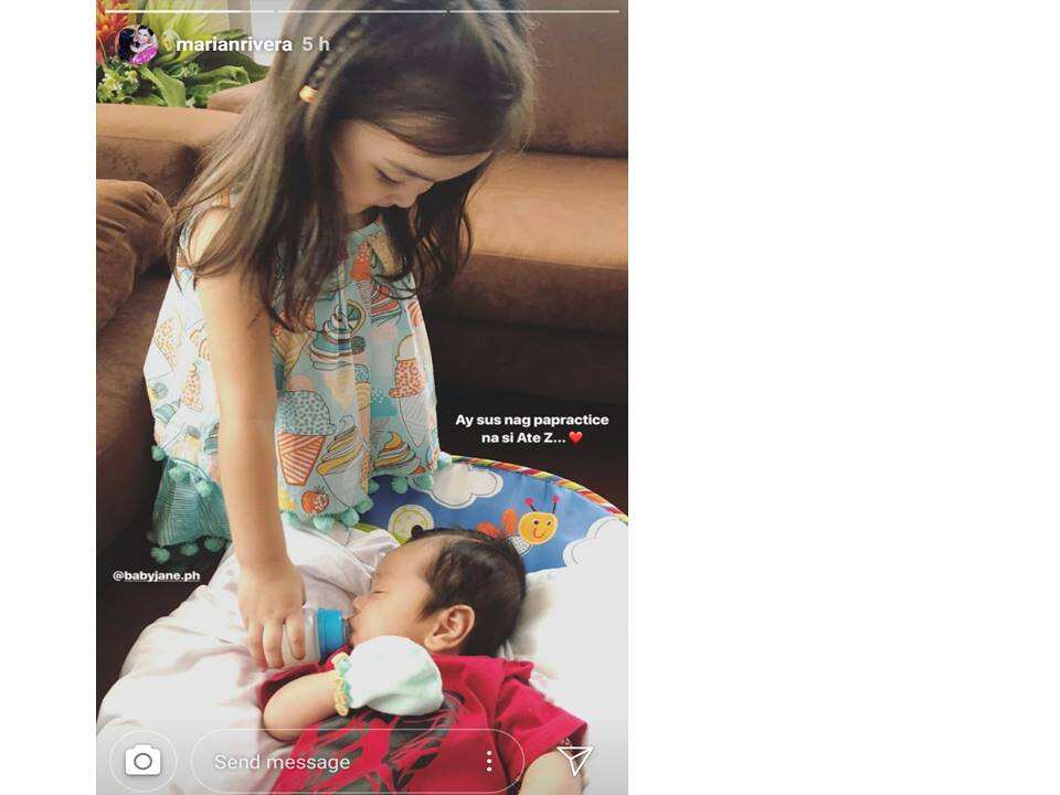 Photo of Baby Zia while practicing how to be a big sister goes viral; netizens react