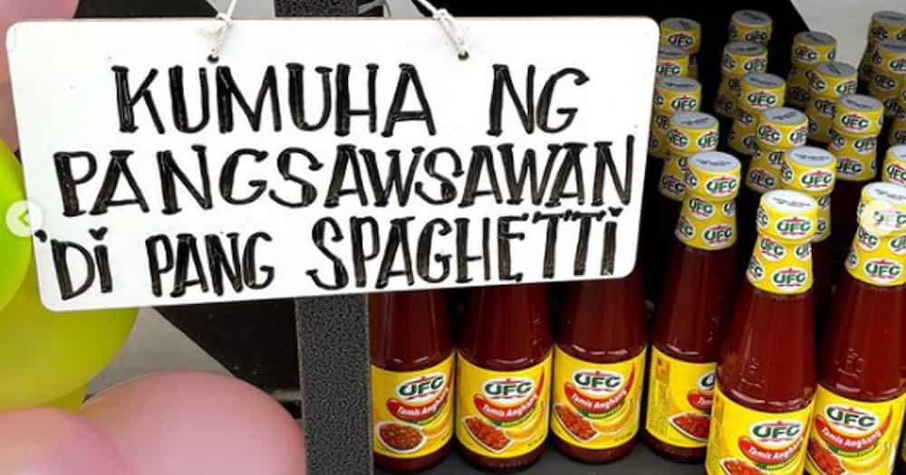 Witty community pantry patok sa netizens: "Kumuha ng pang-umagahan, di pang leche flan"