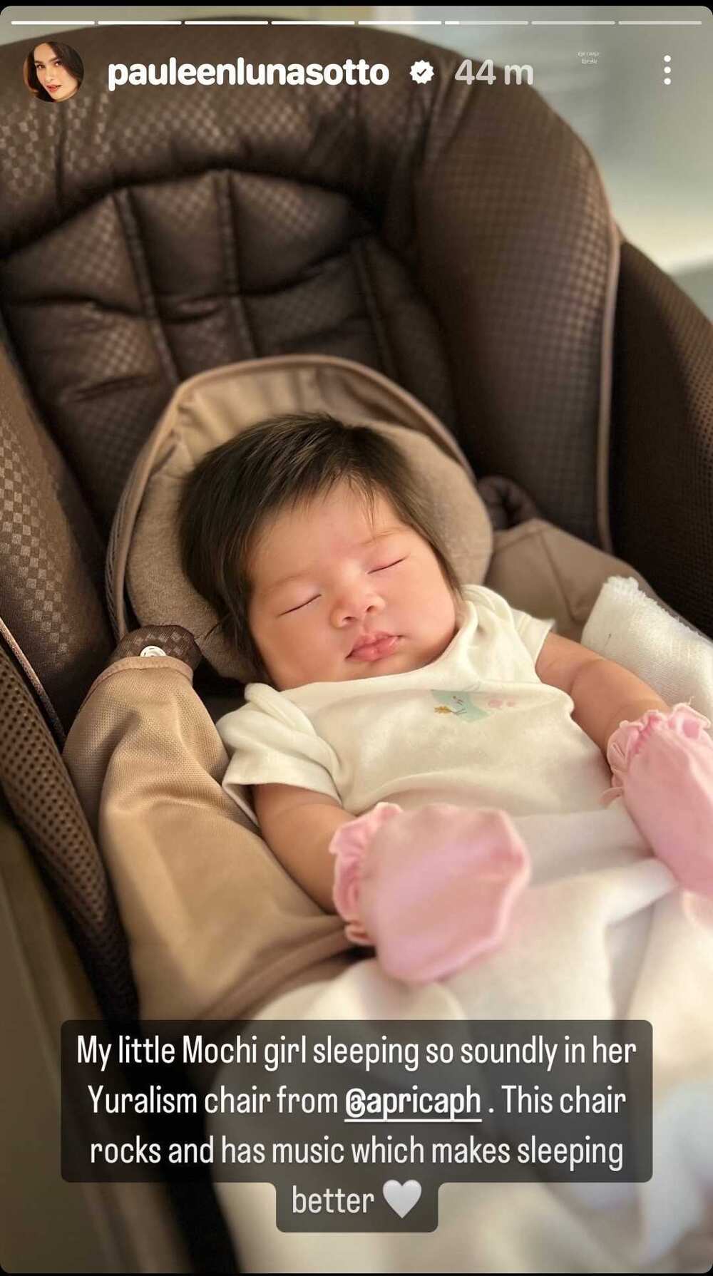 Pauleen Luna shares adorable photos of Baby Mochi sleeping soundly