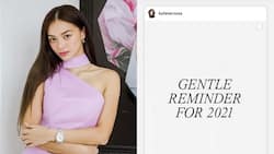 Kylie Verzosa posts "Gentle Reminder for 2021"; earns praises from netizens