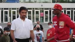 Manny Pacquiao, nakaharap na ang Cuban boxer na pumalit kay Errol Spence